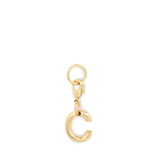 Charm letter C - Gold - Gold color