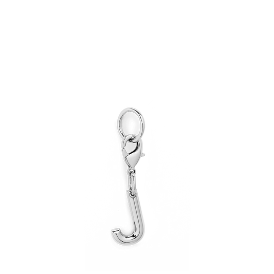 CHARM LETTER J - Silver color