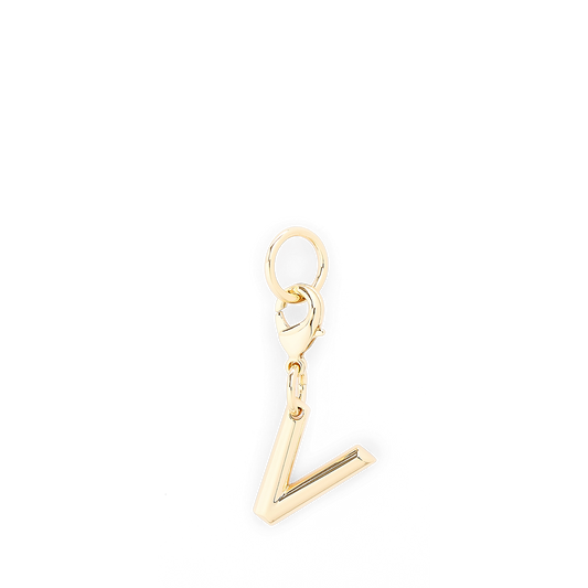 CHARM LETTER V - Gold color