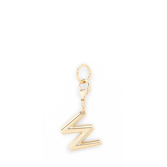 CHARM LETTER W - Gold color