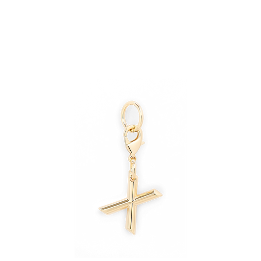 CHARM LETTER X - Gold color