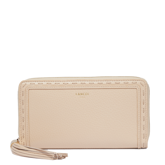 Long zip-around wallet Premier Flirt de Lancel - Cappuccino/Gold