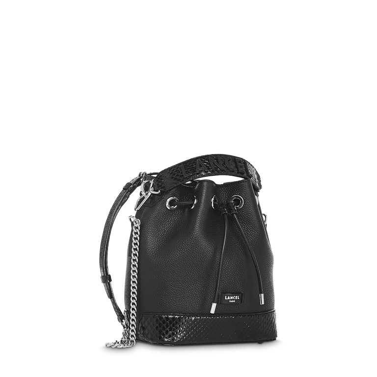 Sac seau top lancel noir