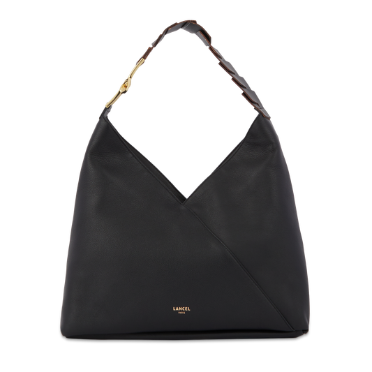 SAC HOBO ZIPPÉ - Noir